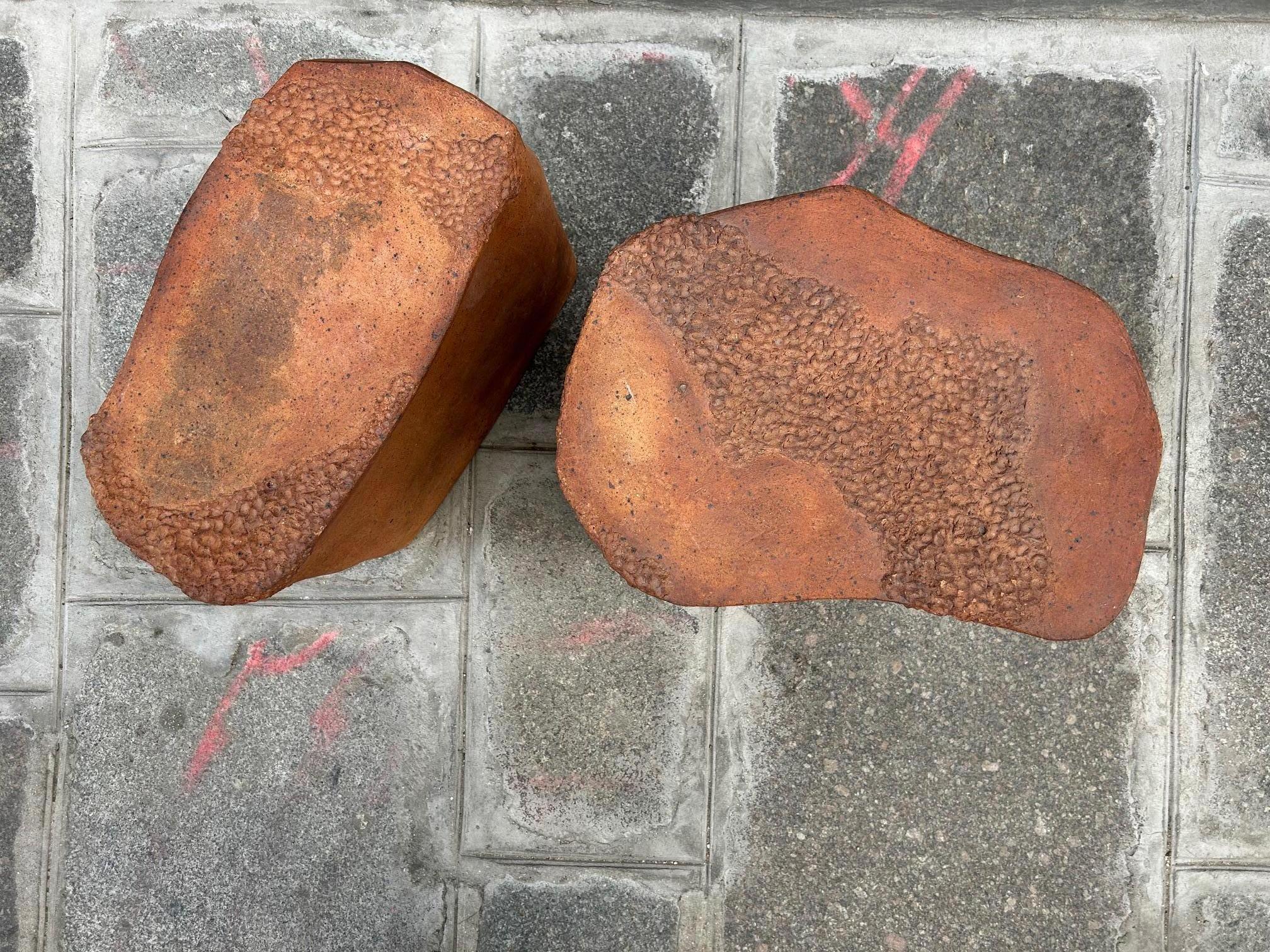 Paire de tables basses Shogun de Roger Capron, France, années 1960