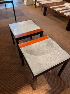 Paire de tables basses en céramique de Roger Capron, France, années 1960