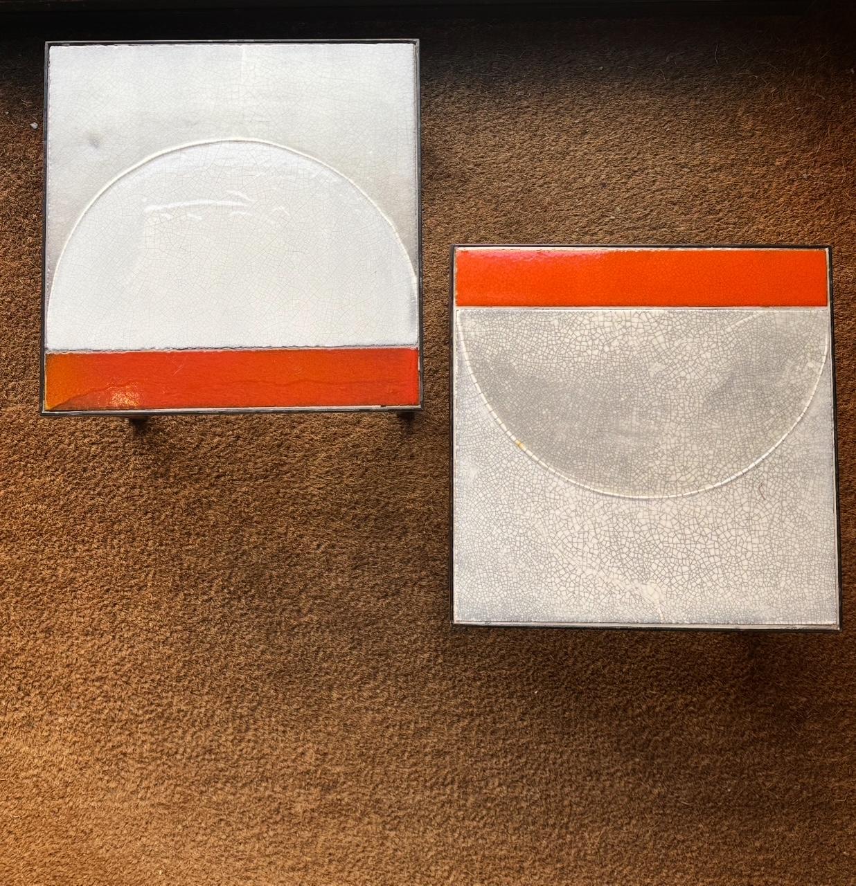Pair of Ceramic coffee table by Roger Capron, France, 1960's For Sale 2