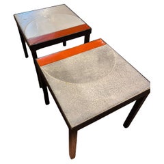 Coppia di tavolini in ceramica "Shogun" di Roger Capron, Francia, anni '60