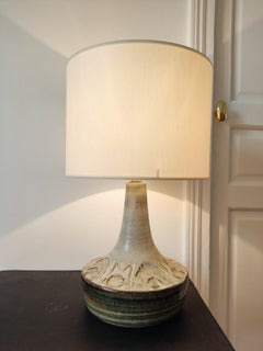 Pair of ceramic danish lamps by Soholm - 1960s