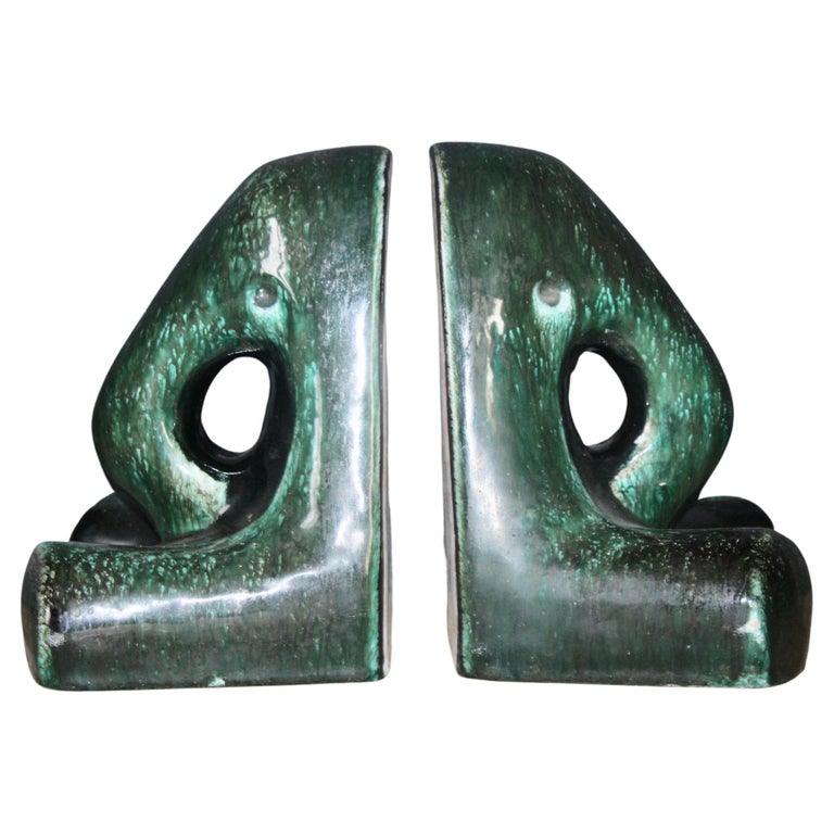 Pair of Ceramic Desk Accessories For Sale at 1stDibs