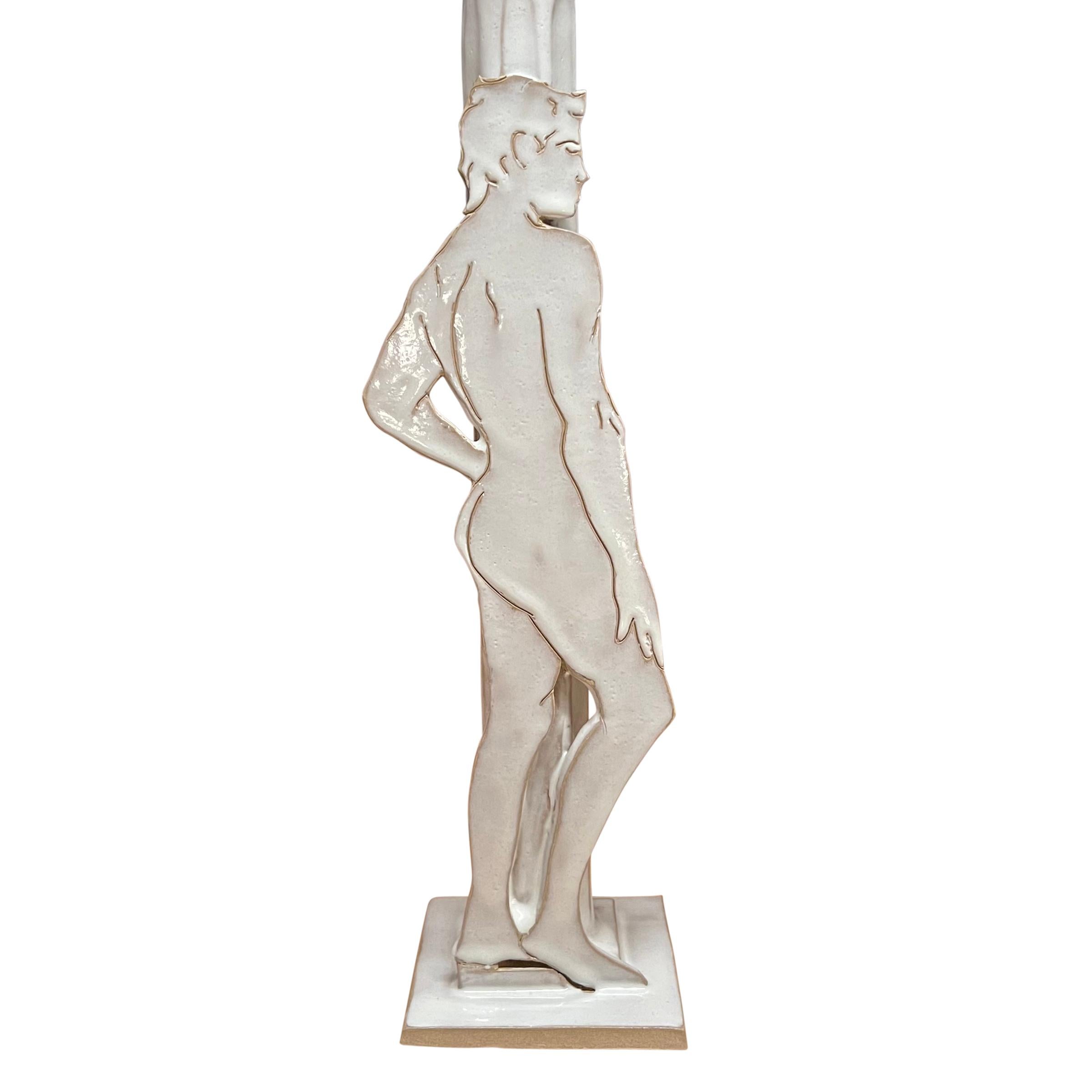 naked man lamp