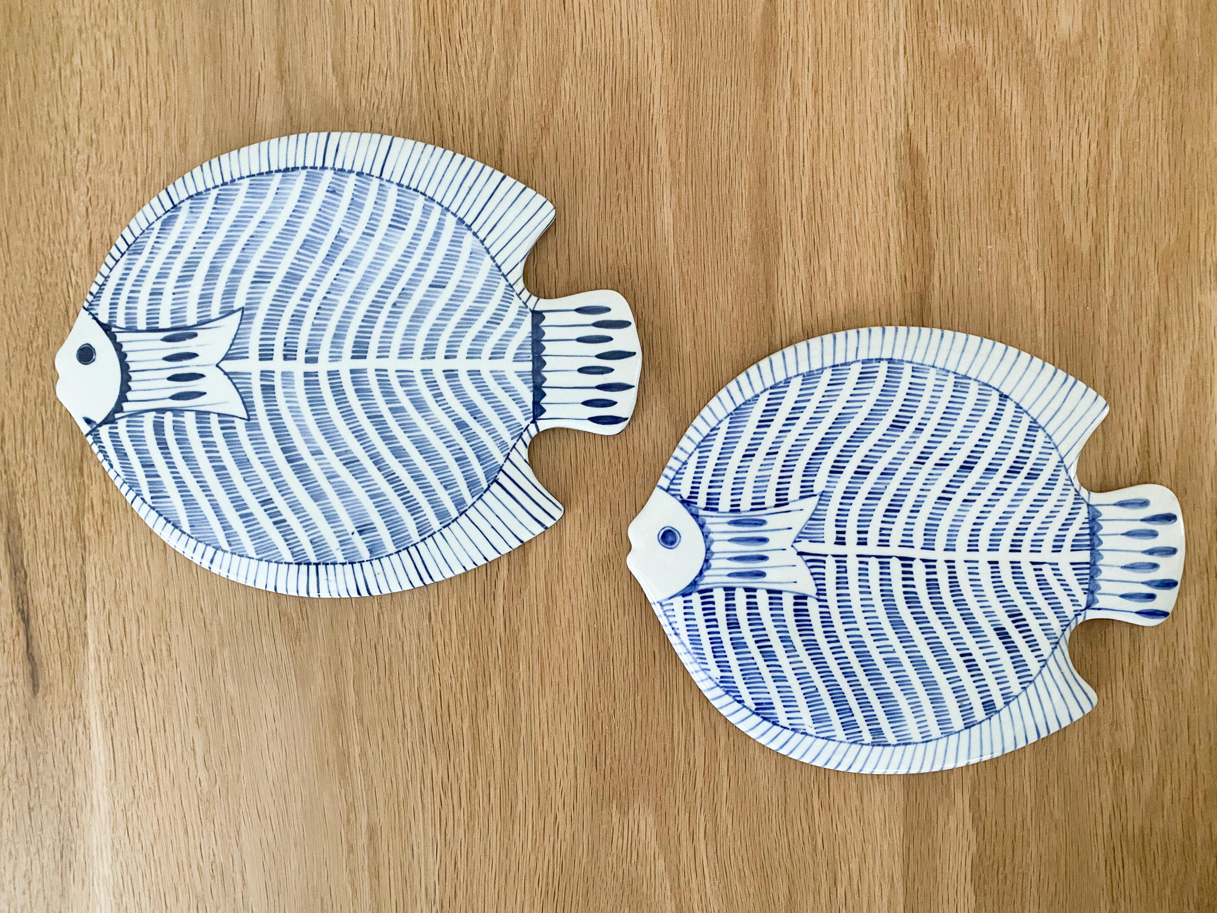 Pair of Ceramic Fish Plates 1