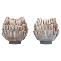 Pair of Ceramic French Vases