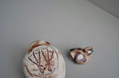 Coppia di anatre Knipa in ceramica smaltata di Paul Hoff per Gustavsberg, Svezia