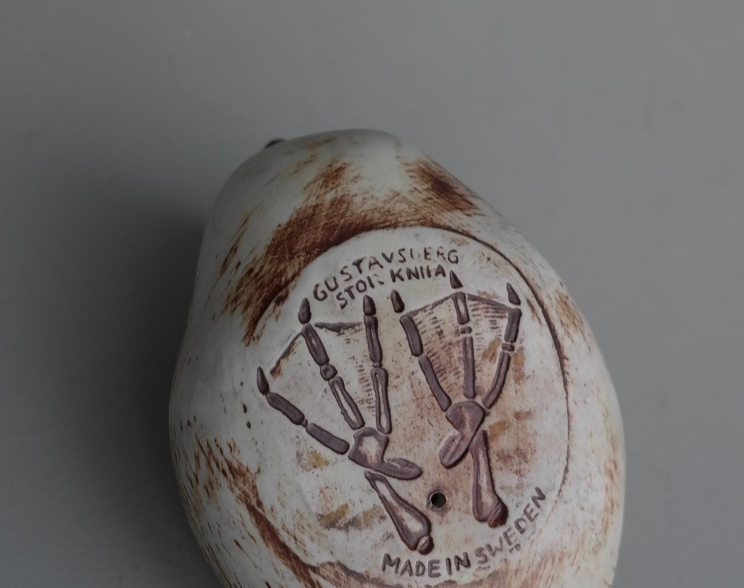 Suédois Paire de canards Knipa en céramique émaillée de Paul Hoff pour Gustavsberg, Suède en vente