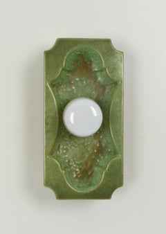 Pair of Ceramic Green Wall Light Sputnik, Germany 1970s