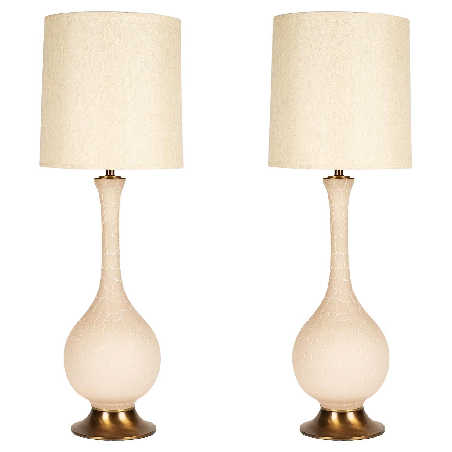 Pair Of Ceramic Italian Made Table Lamps For Sale