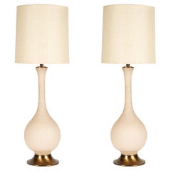 Vintage Pair Of Ceramic Italian Made Table Lamps