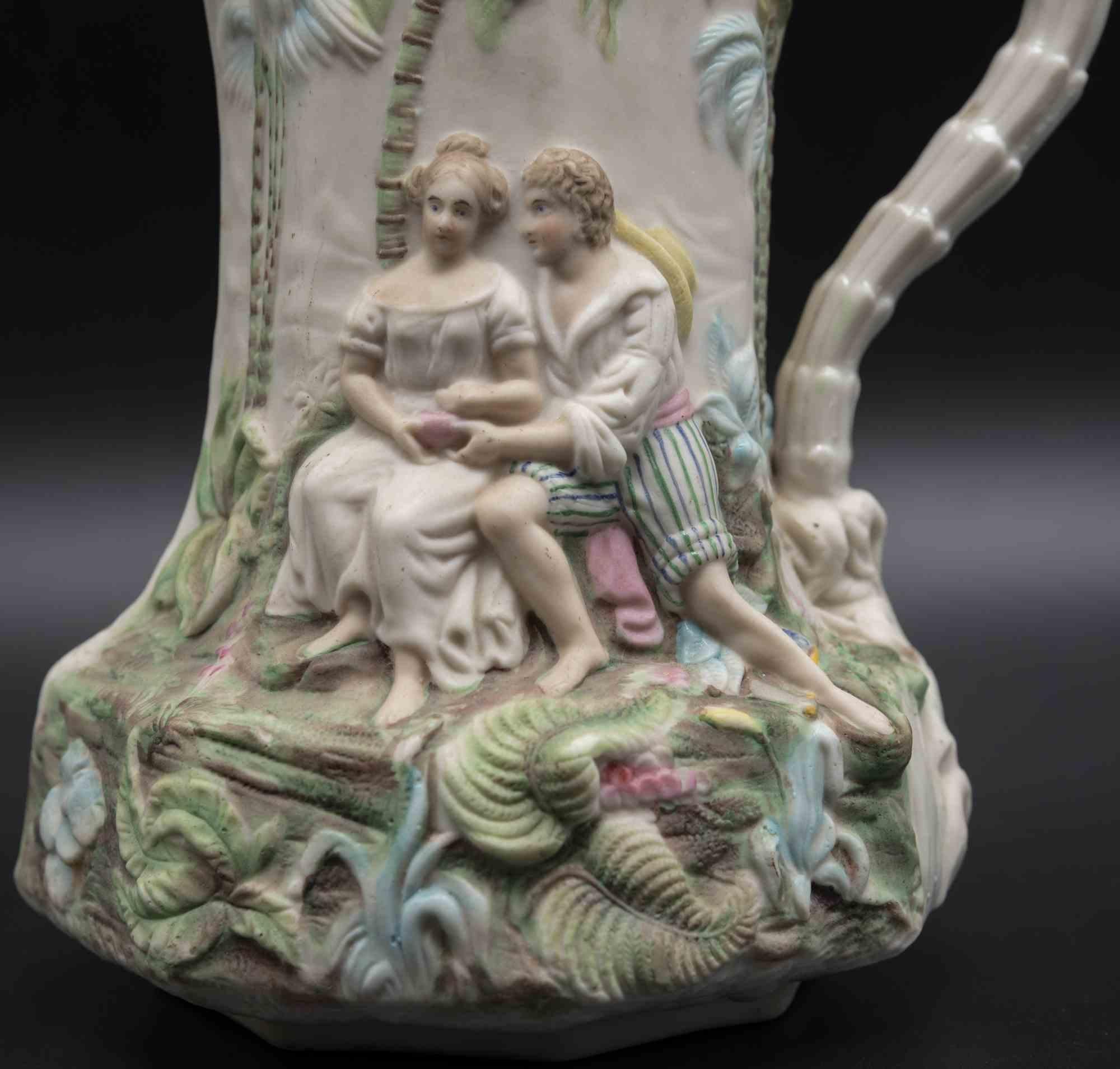 Italian Pair of Ceramic Jugs, Early 20th Century For Sale