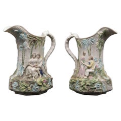 Antique Pair of Ceramic Jugs, Early 20th Century