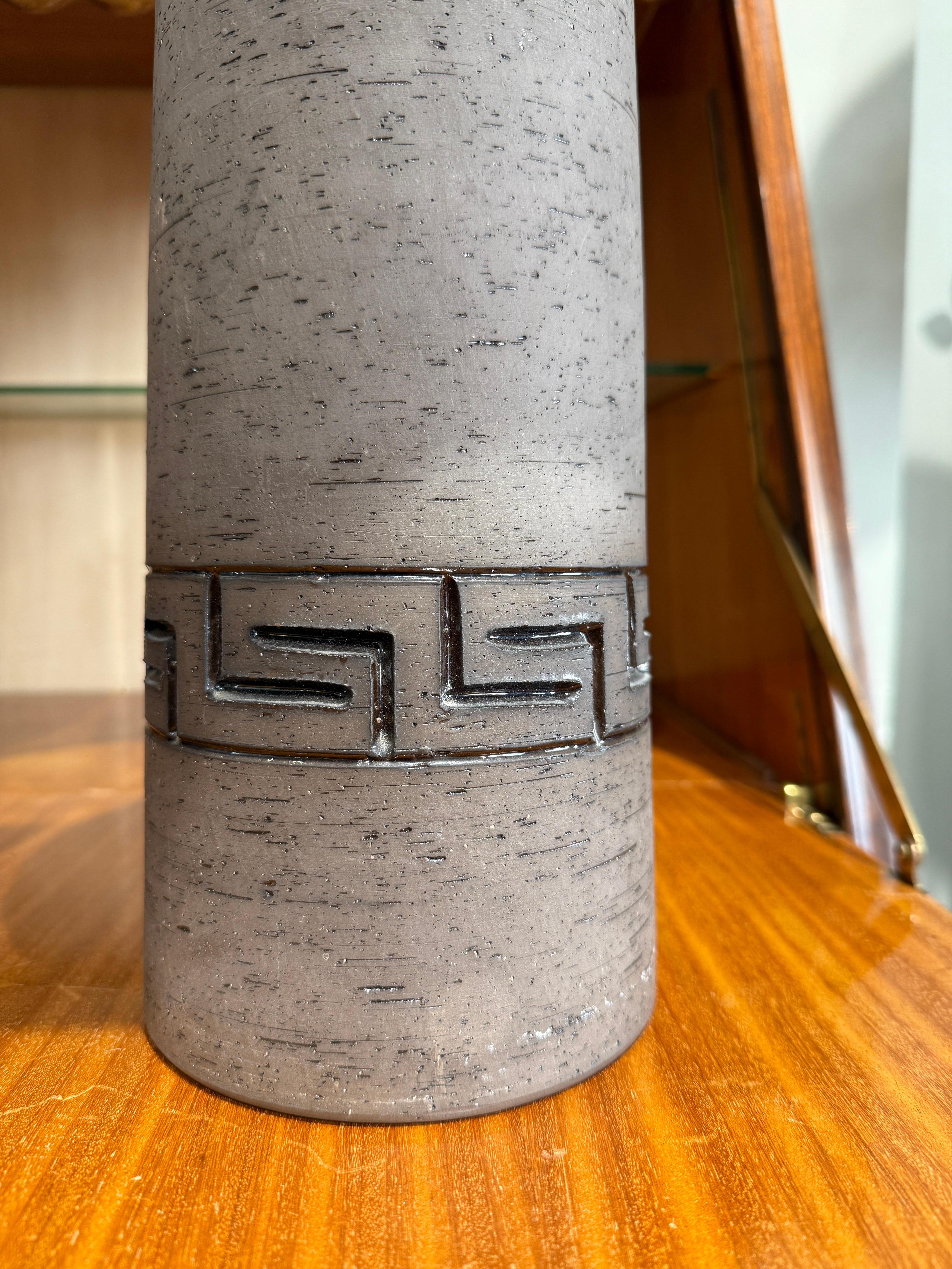 Pair of ceramic lamp Toreboda Sweden 1970 In Good Condition For Sale In PARIS, FR
