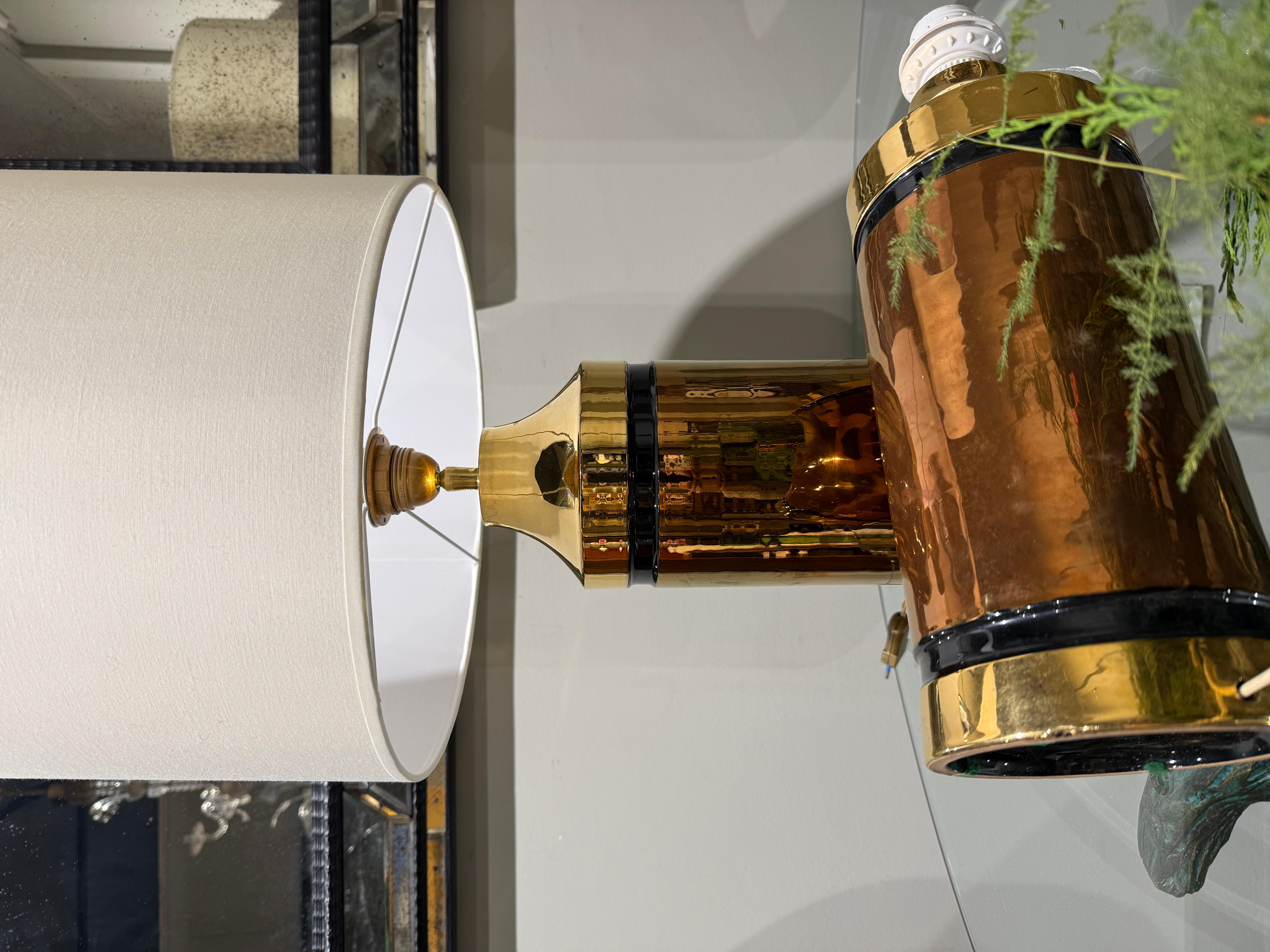 Italiano Coppia di lampade in ceramica Bergboms Svezia 1970 in vendita