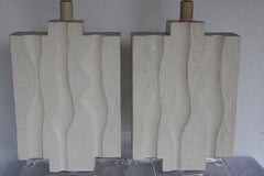 Pair of Ceramic Lamps by Casual Lamps of California, 1987