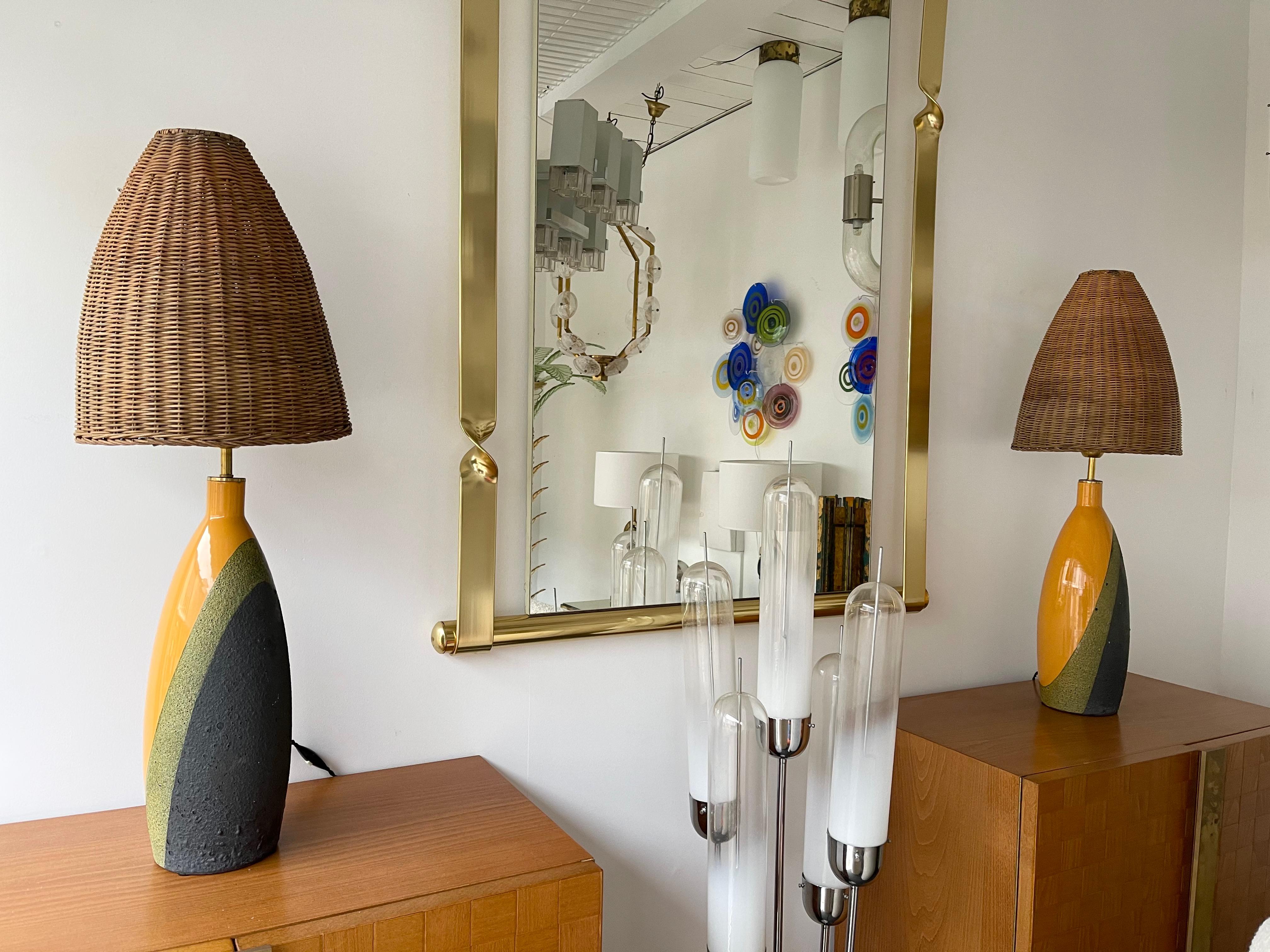 Pair of Ceramic Lamps by Ettore Sottsass for Bitossi, Italy, 1960s 3
