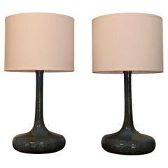Paire de lampes en céramique de Jacques et Dani Ruelland, vers 1955