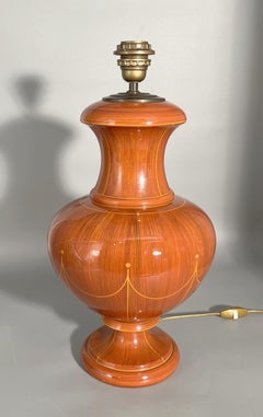Pair of ceramic lamps by Jean-Jacques Roger Maison Jean Roger, France circa 1960