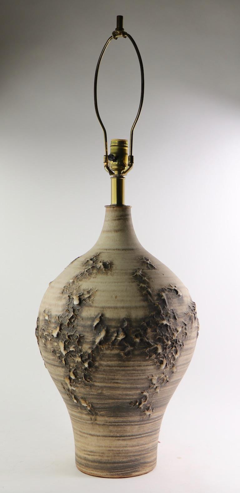 Pair of Ceramic Lamps by Lee Rosen for Design Techniques For Sale at