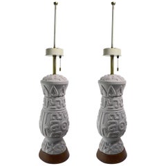 Pair of Ceramic Lamps by Thurston