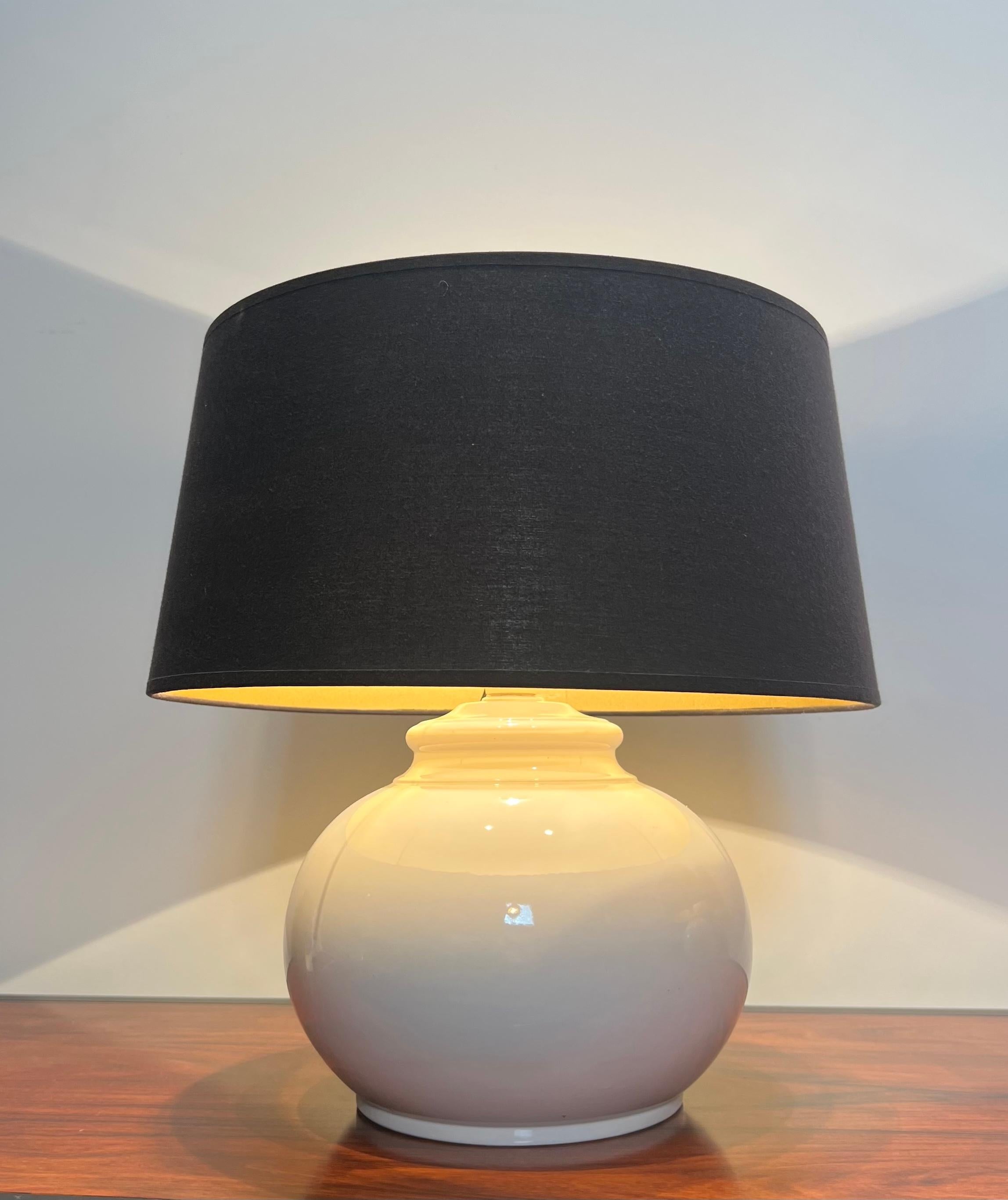 Pair of ceramic lamps In Good Condition For Sale In Marcq-en-Barœul, Hauts-de-France