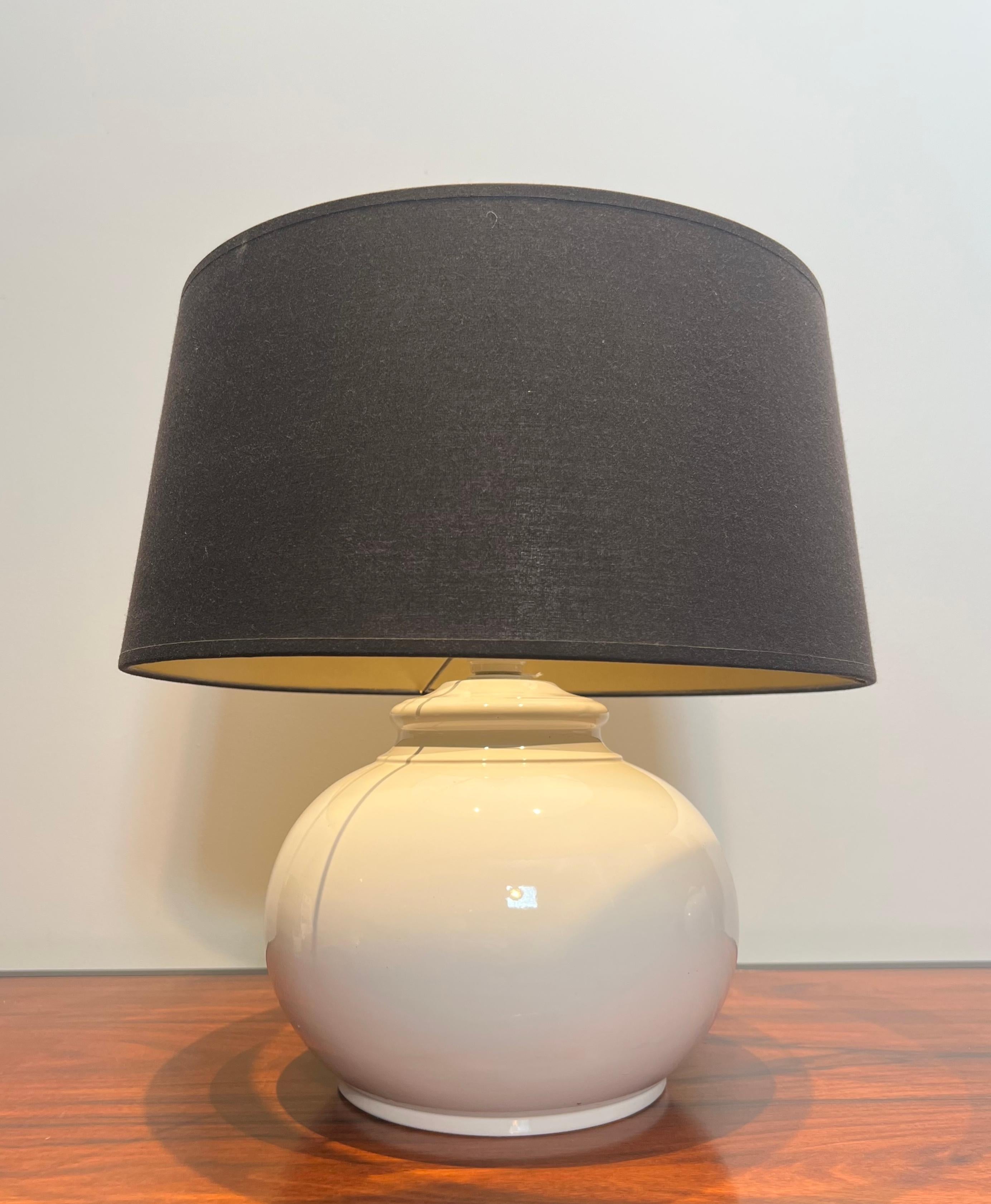 Late 20th Century Pair of ceramic lamps For Sale
