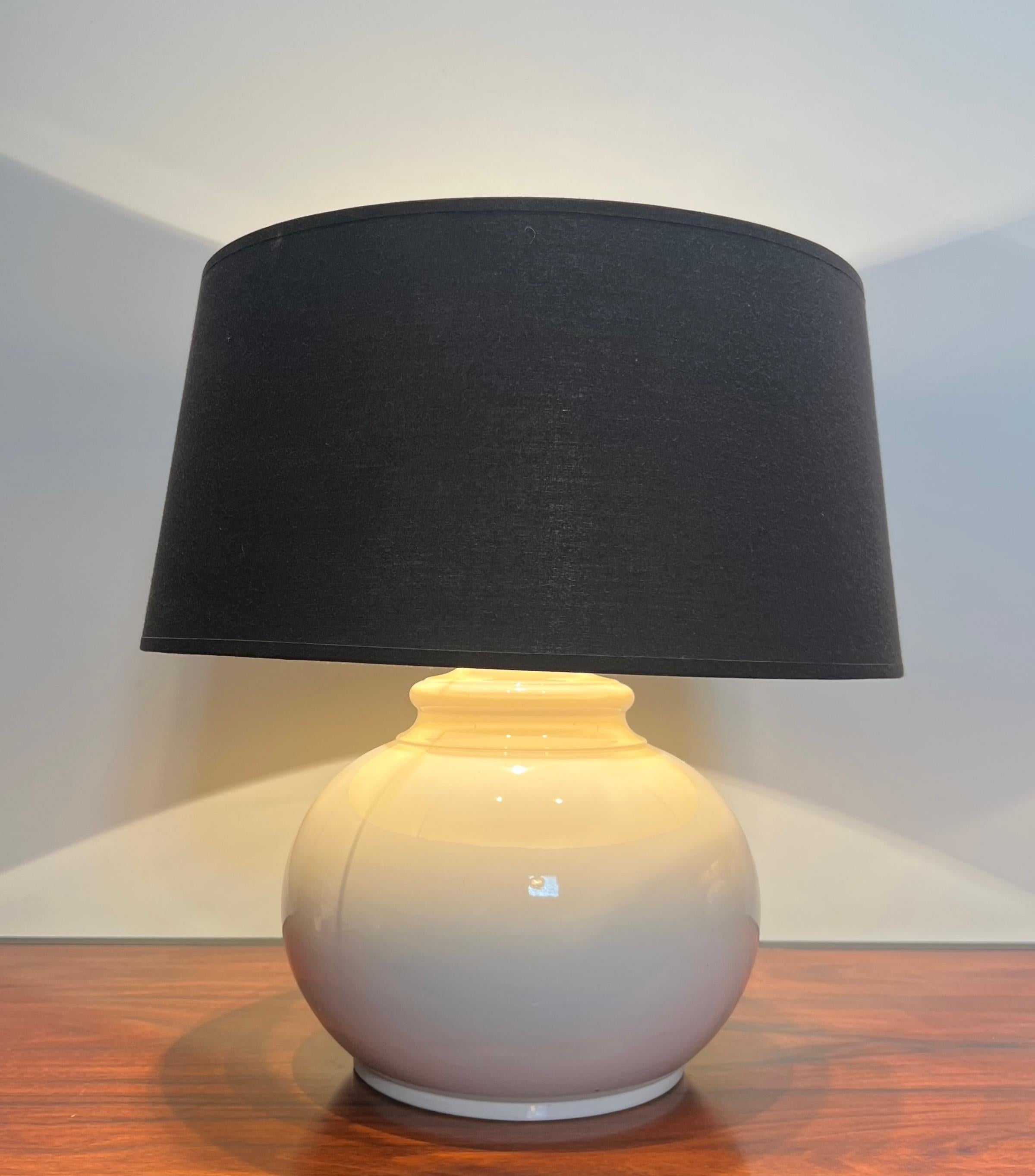 Ceramic Pair of ceramic lamps For Sale
