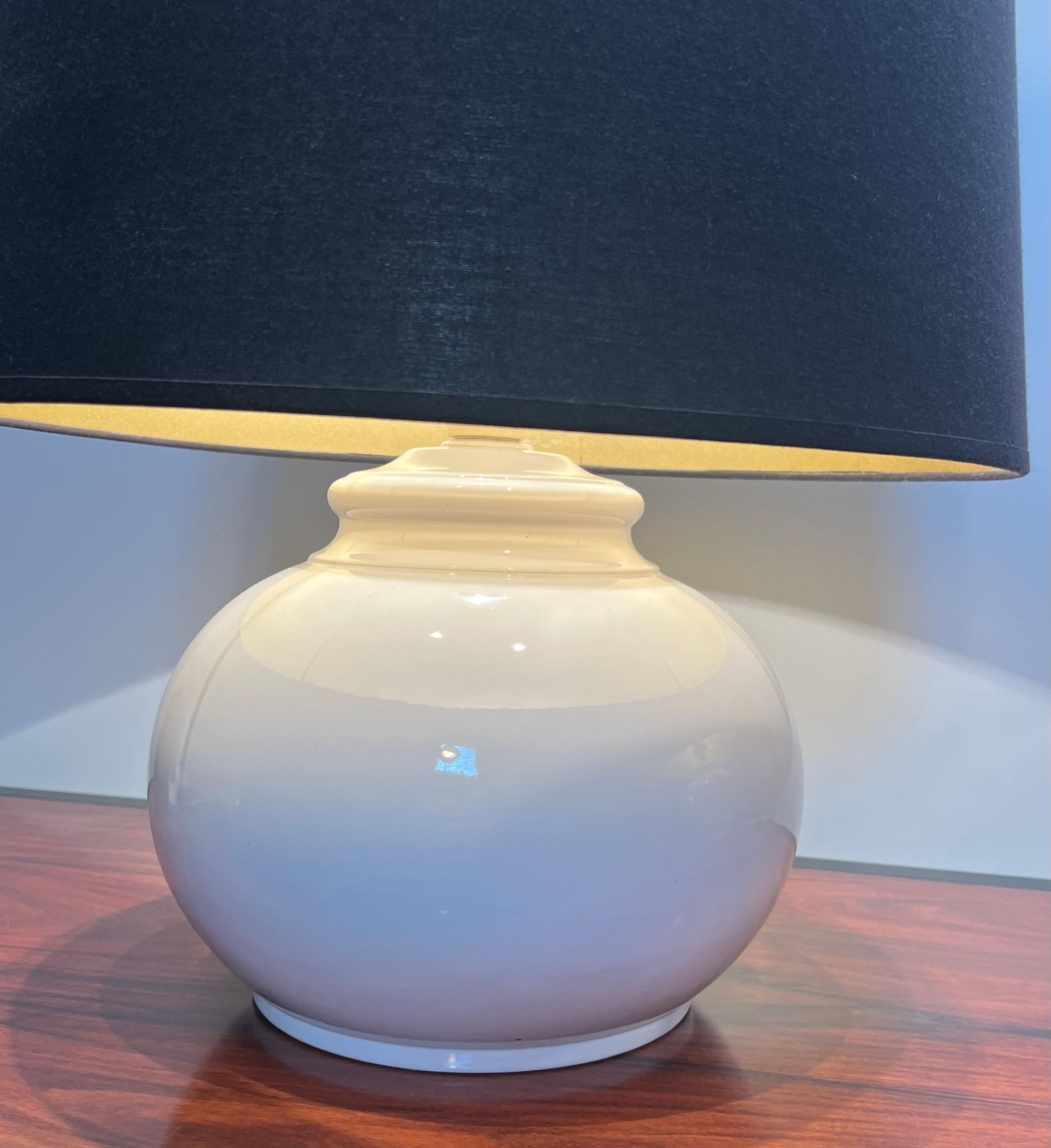 Pair of ceramic lamps For Sale 1