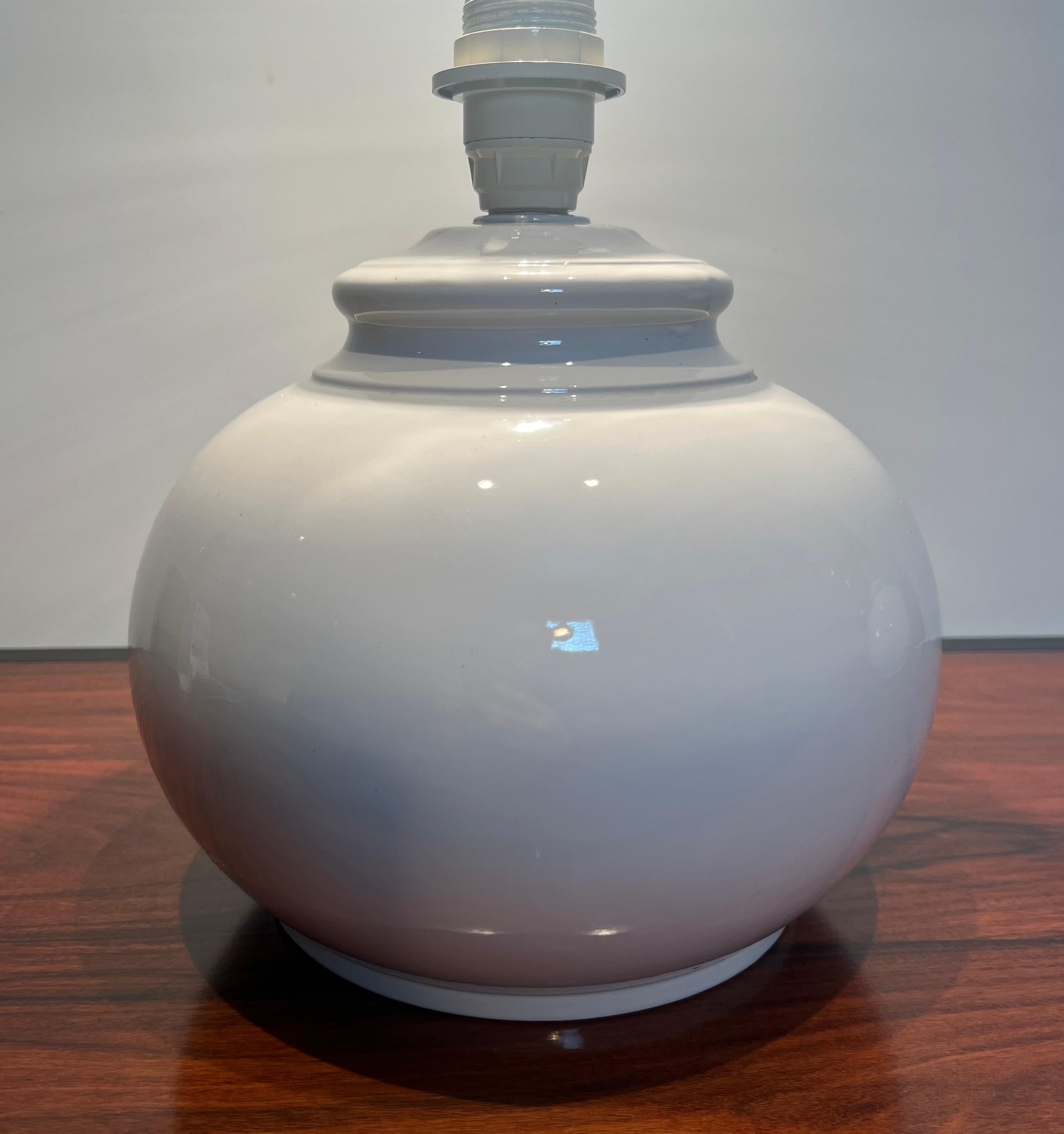 Pair of ceramic lamps For Sale 2