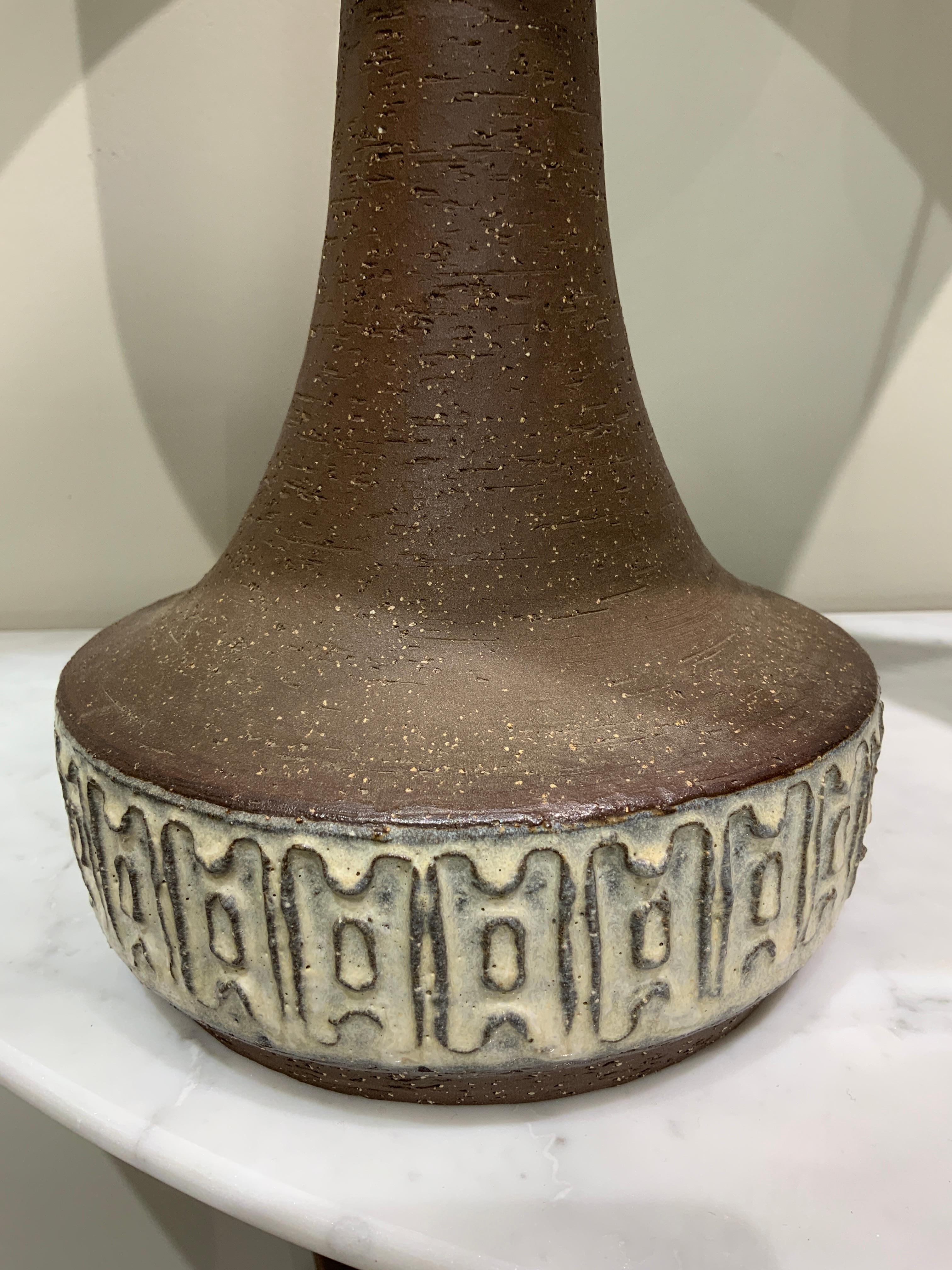 Fin du 20e siècle Paire de lampes en céramique M A&M Bornne Danemark 1970 en vente