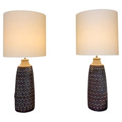 Pair of ceramic lamps Soholm Denmark 1970 