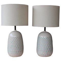 Pair of Ceramic Lamps, U.S.A, 1960s