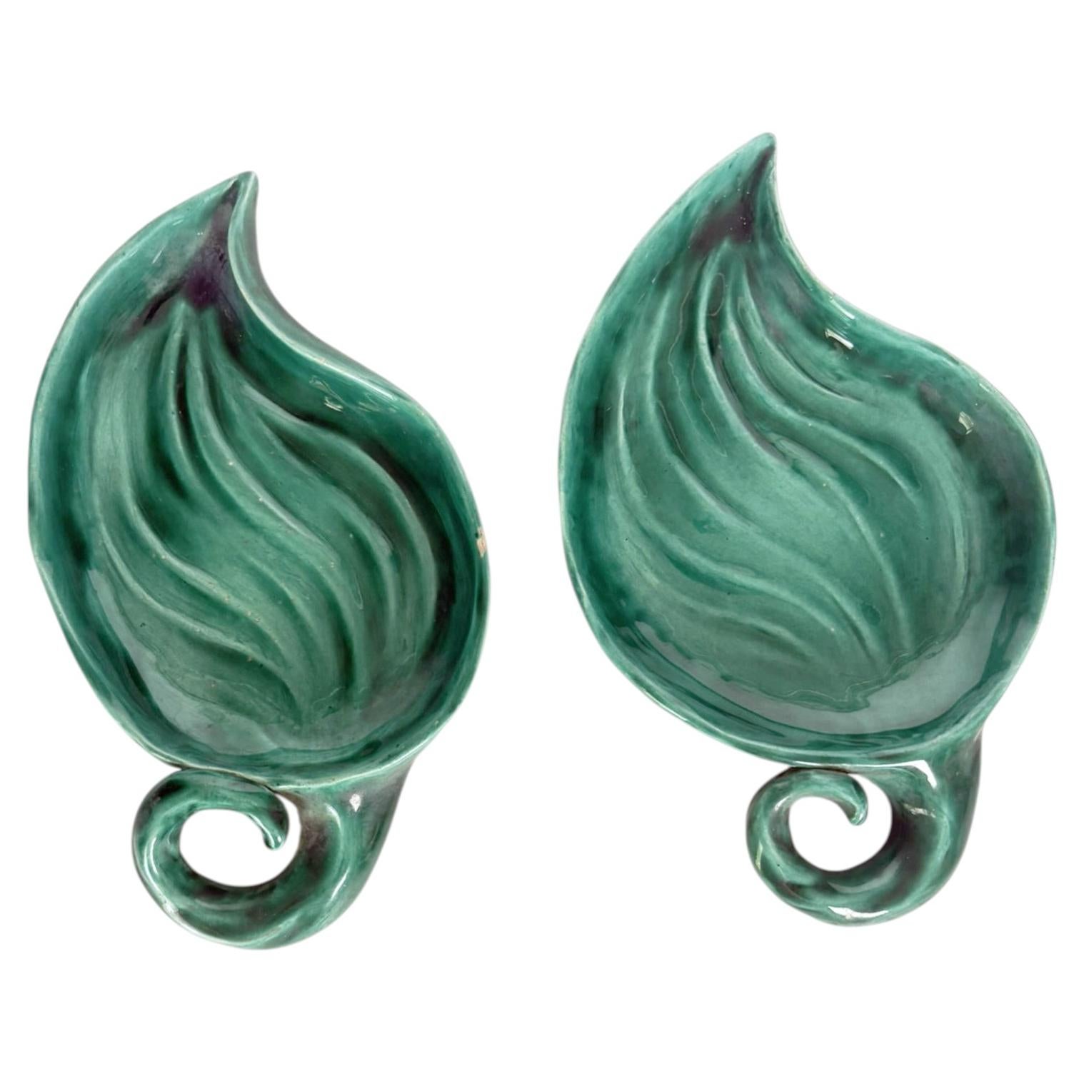 Pair of Ceramic Relish Dishes, France, 1960s