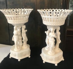 Pair of Ceramic Risers Vecchia Este