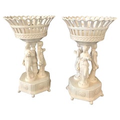 Pair of Ceramic Risers Vecchia Este