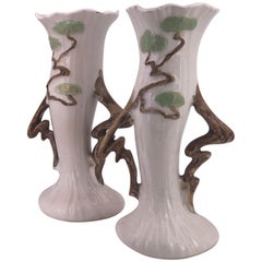 Coppia di vasi Rosevillle in ceramica
