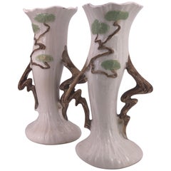 Pair of Ceramic Rosevillle Vases