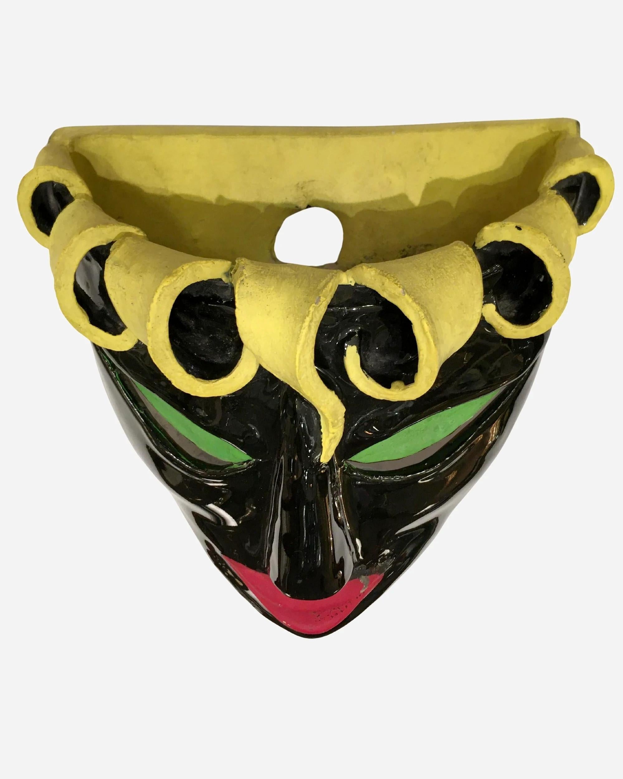French Pair of ceramic sconces Paris, France, circa 1970 For Sale