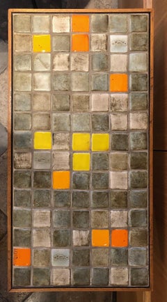 Pair of Ceramic Side Tables by Les 2 Potiers, France, 1960s