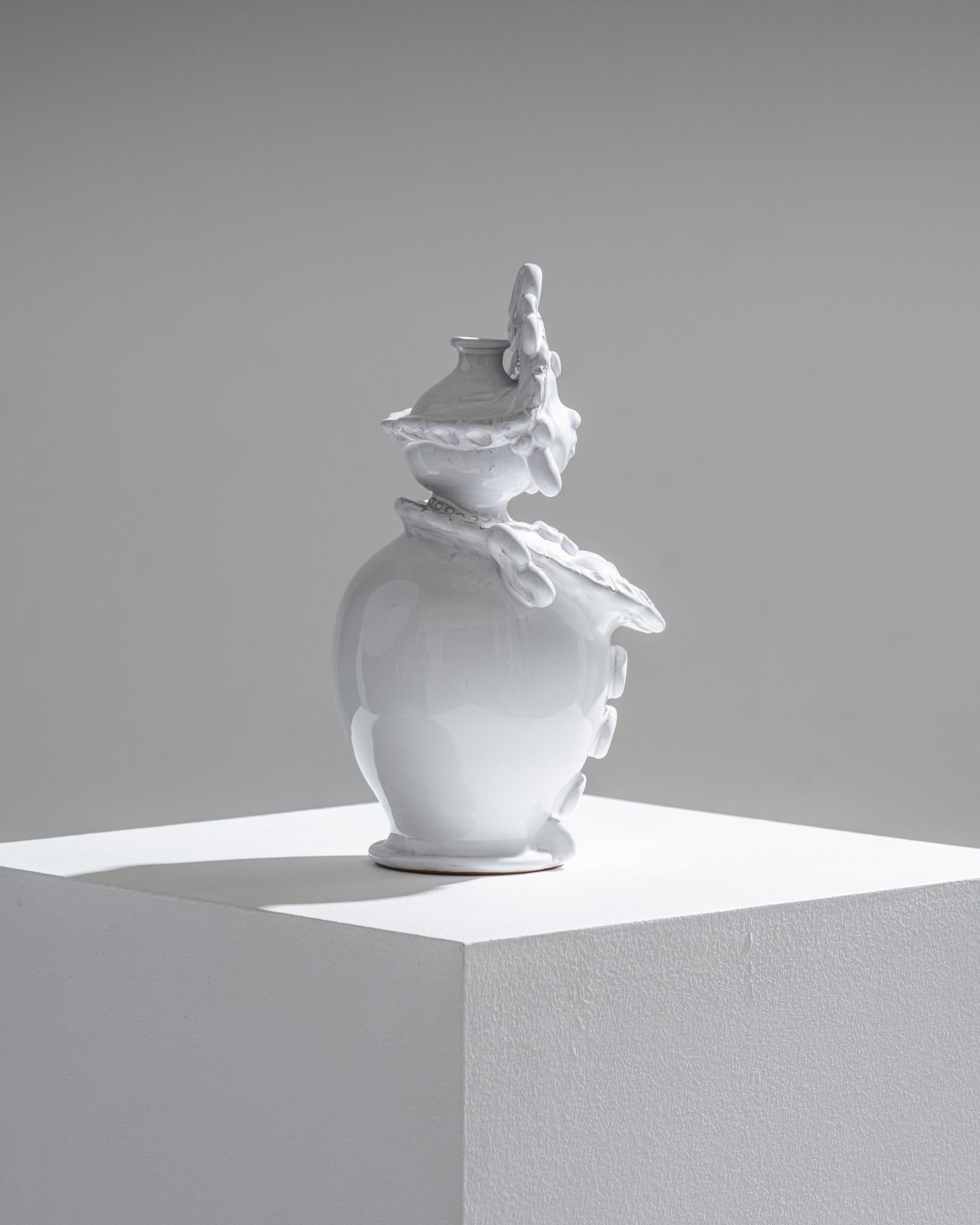 Paire de soliflores en céramique à tête de maure, 1970 en vente 4