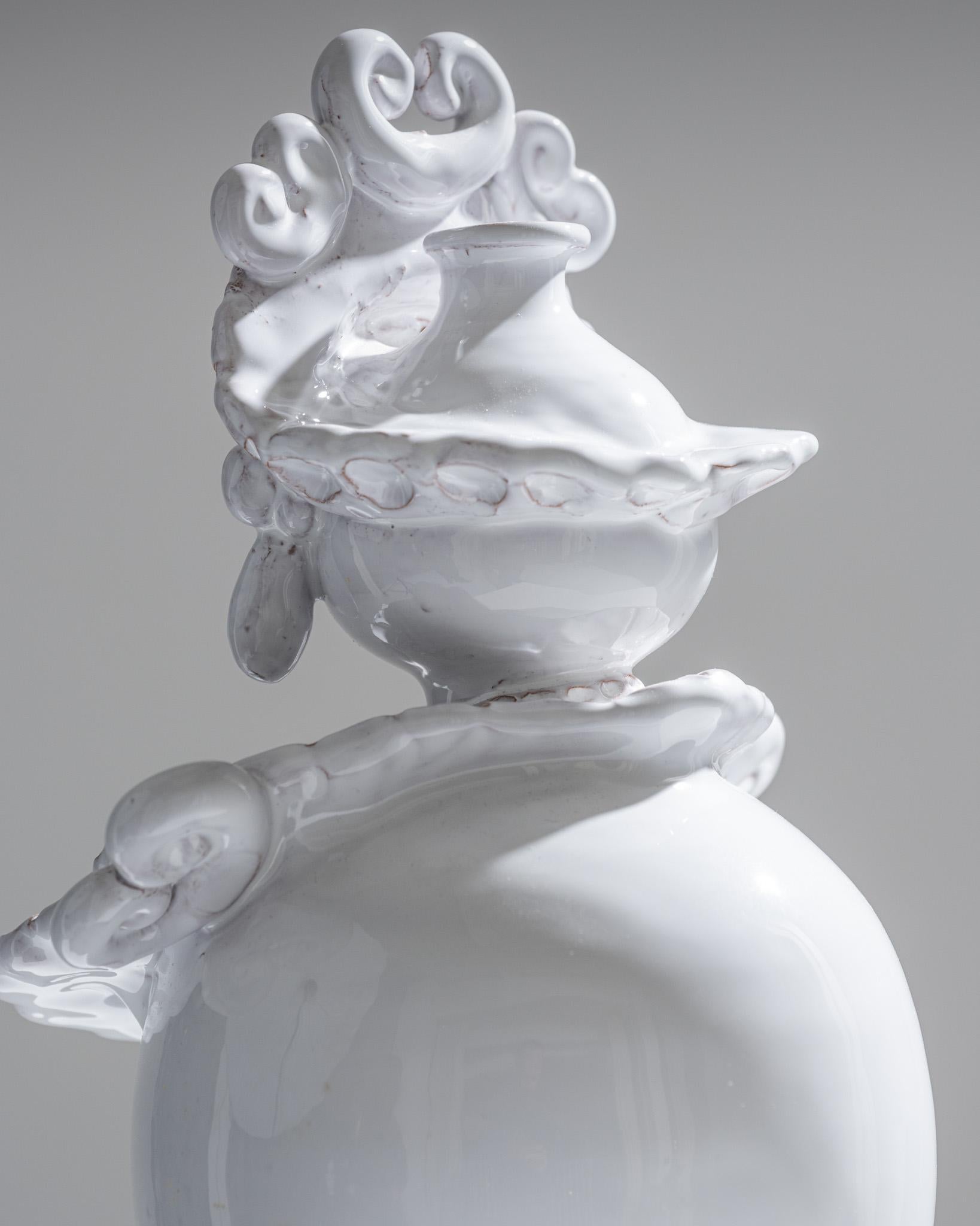 Paire de soliflores en céramique à tête de maure, 1970 en vente 6