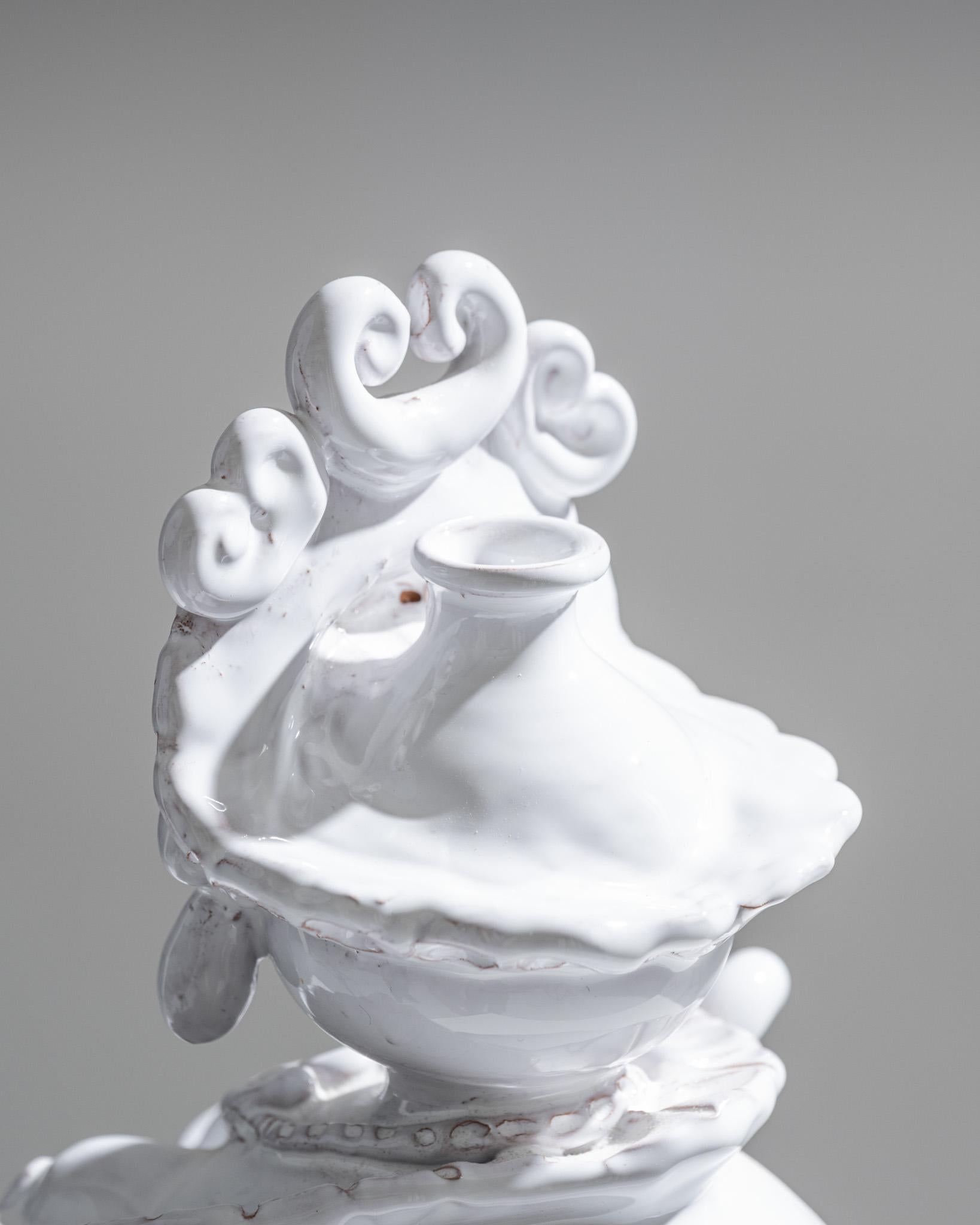 Paire de soliflores en céramique à tête de maure, 1970 en vente 7