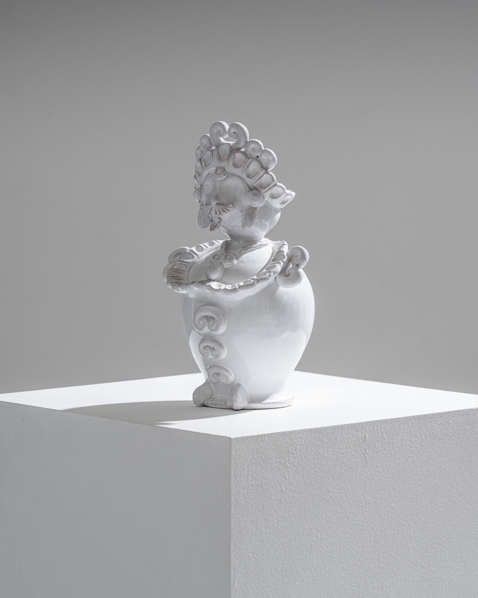 Paire de soliflores en céramique à tête de maure, 1970 en vente 8