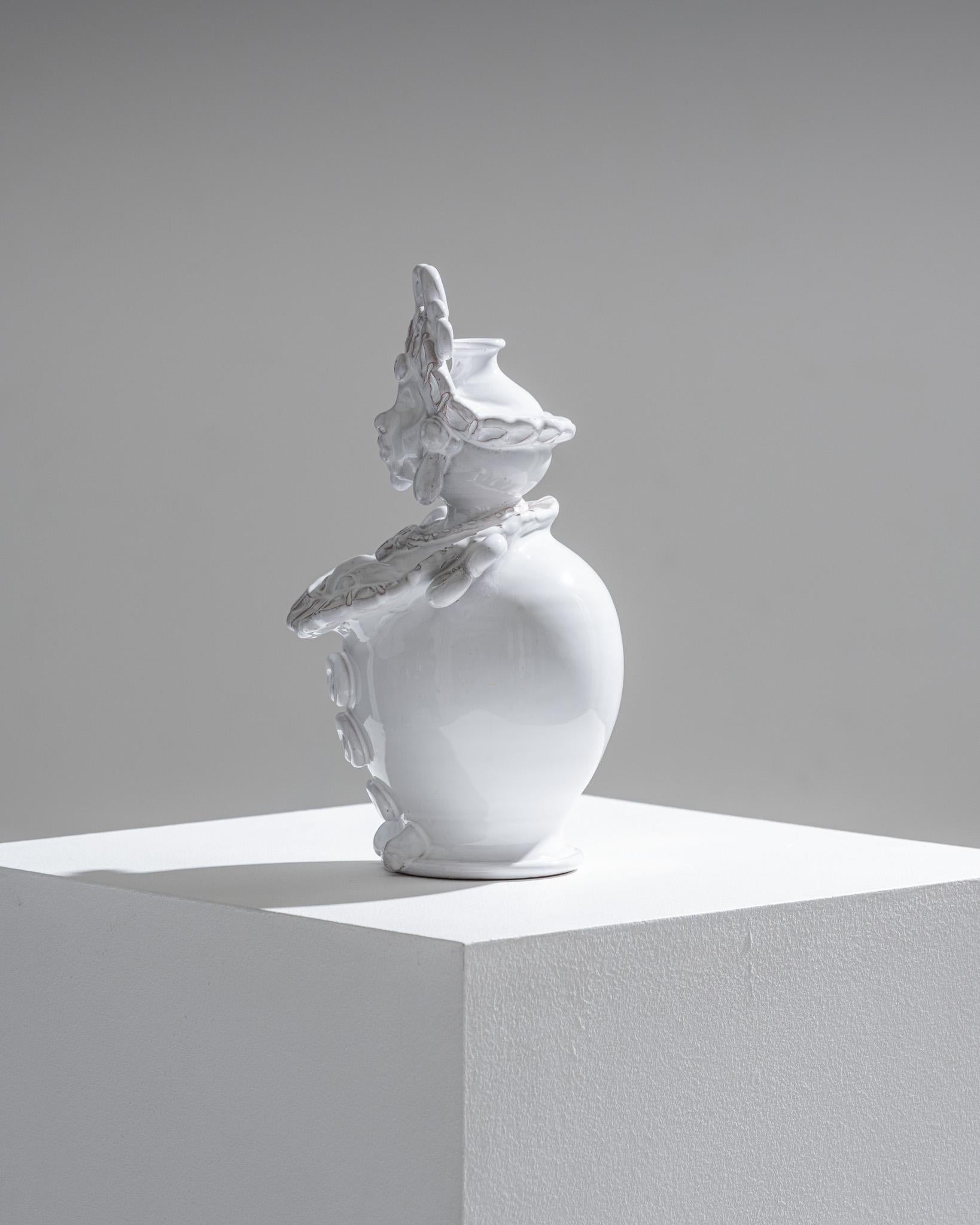 Paire de soliflores en céramique à tête de maure, 1970 en vente 2