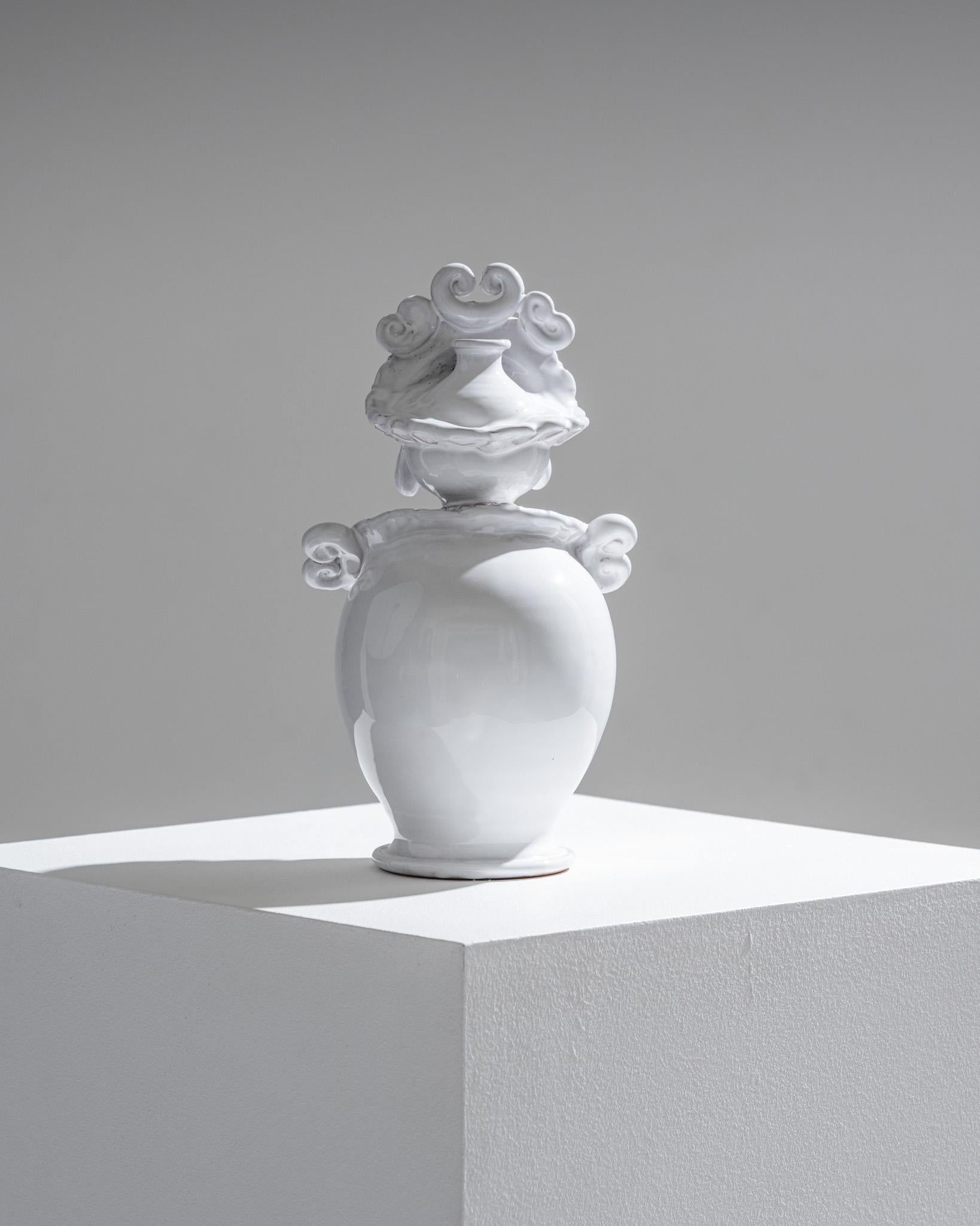 Paire de soliflores en céramique à tête de maure, 1970 en vente 3