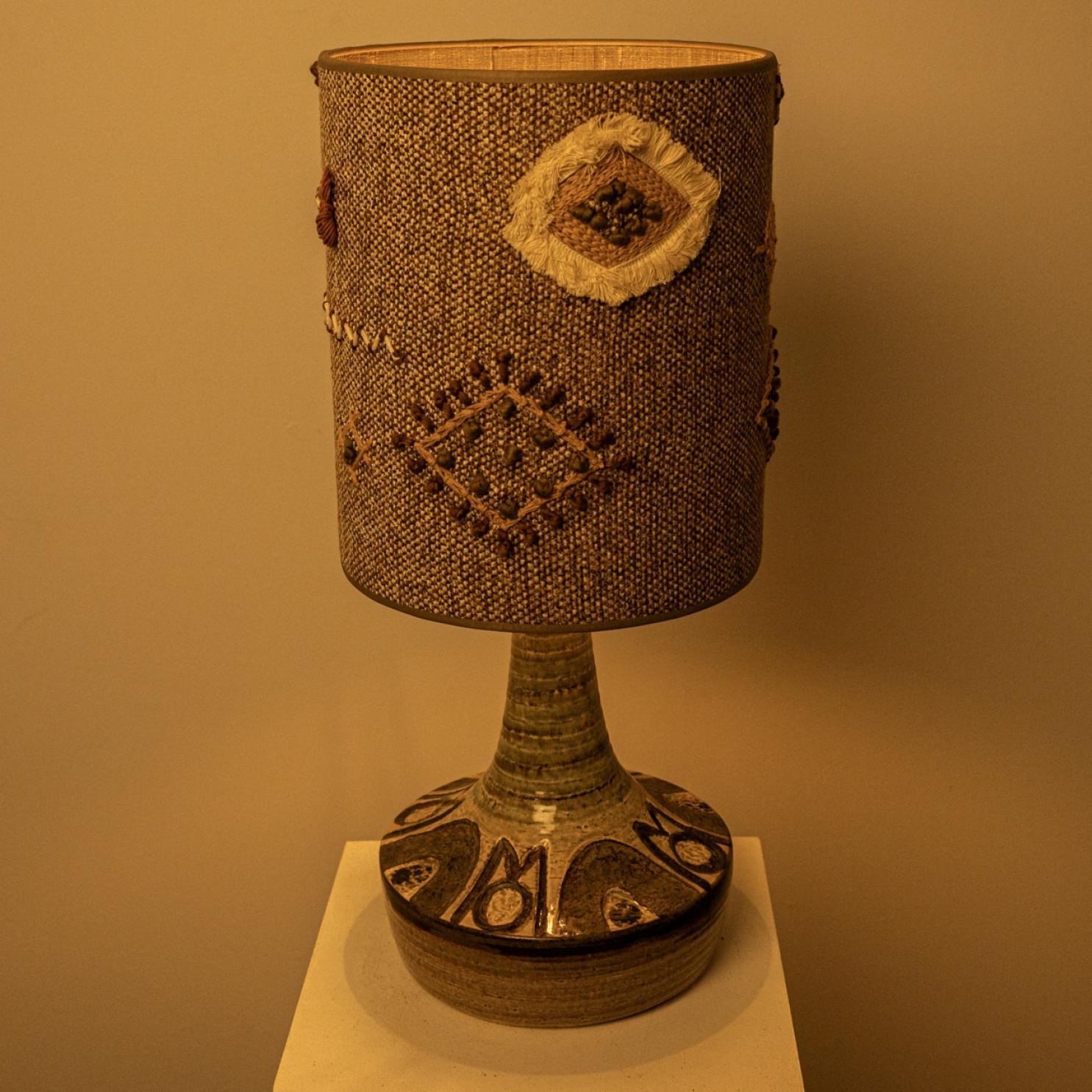 Pair of Ceramic Table Lamp by Noomi Backhausen for Soholm, Denmark 1960s in vendita 2