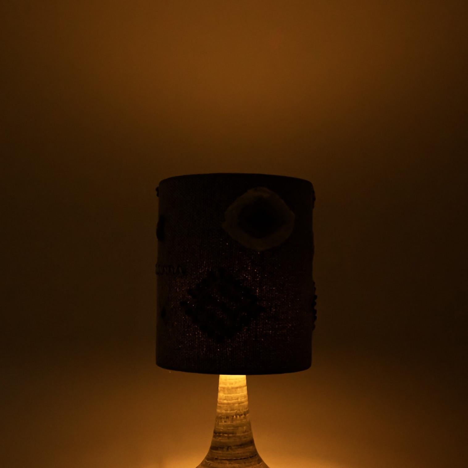 Pair of Ceramic Table Lamp by Noomi Backhausen for Soholm, Denmark 1960s For Sale 7