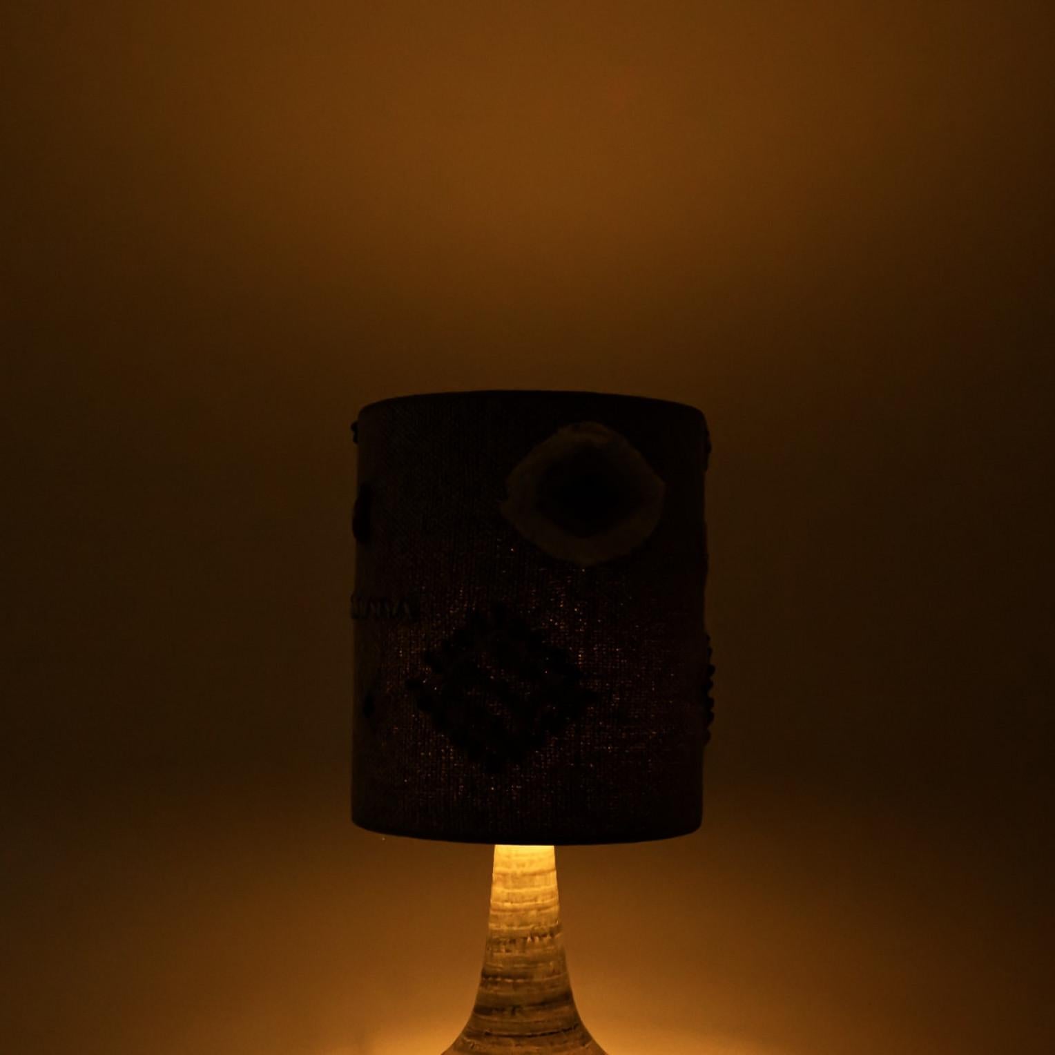 Paar Keramik-Tischlampen von Noomi Backhausen für Soholm, Dänemark 1960er Jahre im Angebot 7