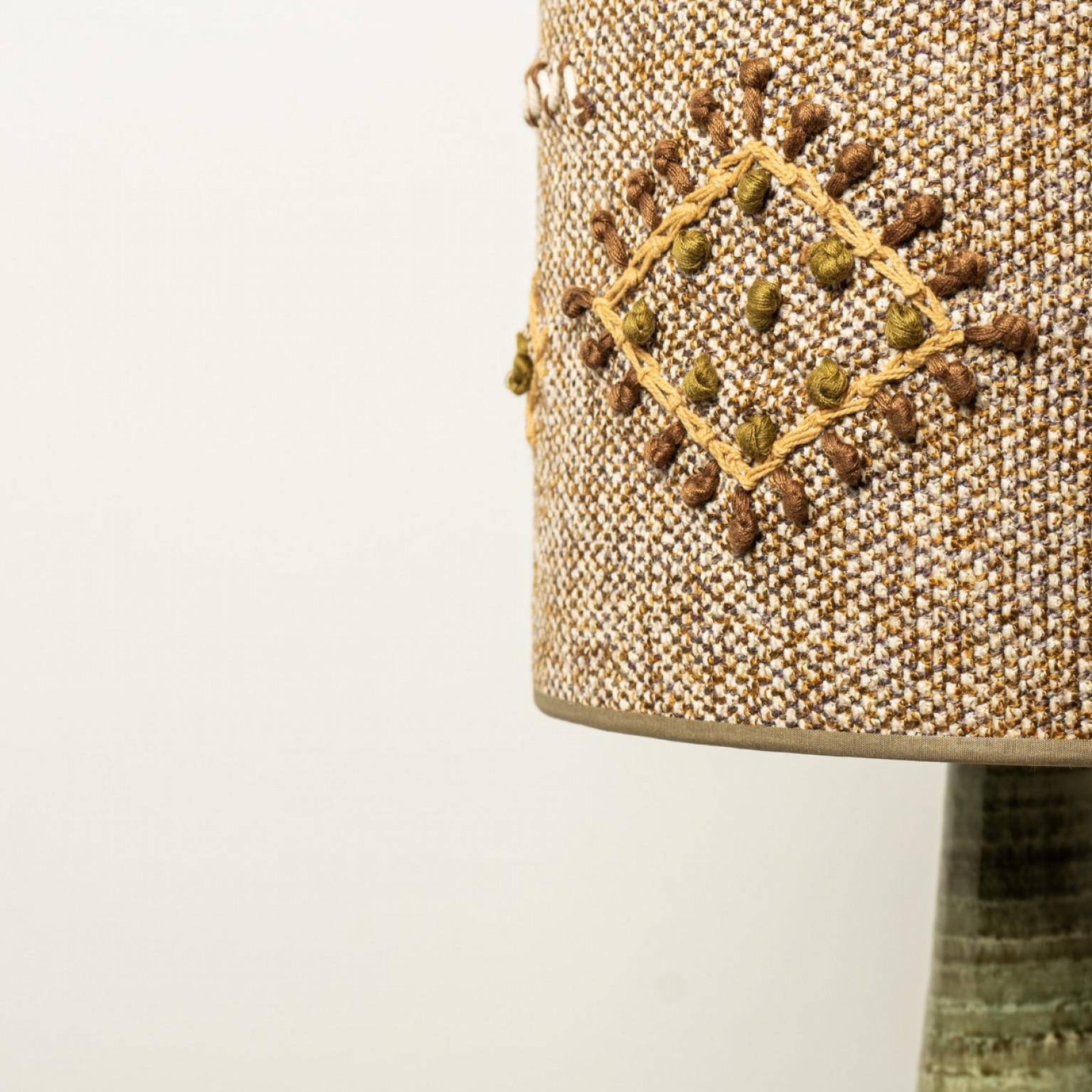 Mid-20th Century Pair of Ceramic Table Lamp by Noomi Backhausen for Soholm, Denmark 1960s For Sale