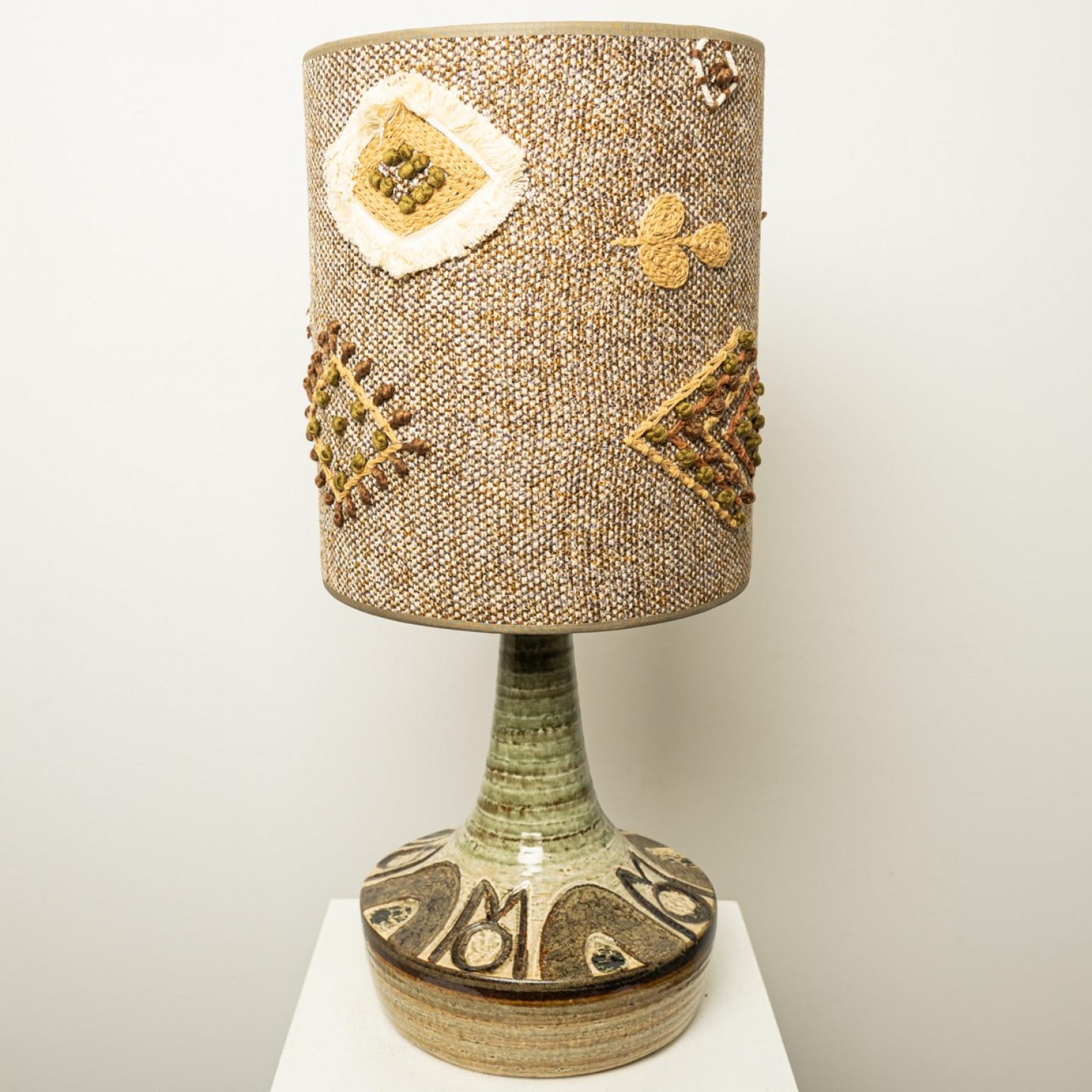 Ceramica Pair of Ceramic Table Lamp by Noomi Backhausen for Soholm, Denmark 1960s in vendita